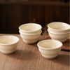 JIWOO Schüssel 6er Ø11,7cm, Müslischale Eisschale FrühstückSchale Dessertschale, Keramik, (Schaleset, 6-tlg), Bowl, Hochwertiges Schalen Orange Schale Mikrowellenofen Spülmaschine Bild 2