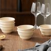 JIWOO Schüssel 6er Ø11,7cm, Müslischale Eisschale FrühstückSchale Dessertschale, Keramik, (Schaleset, 6-tlg), Bowl, Hochwertiges Schalen Orange Schale Mikrowellenofen Spülmaschine Bild 3