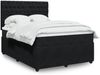 vidaXL Boxspringbett mit Matratze Schwarz 160x200 cm Samt 3292390 Bild 1