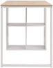 vidaXL Schreibtisch, eichenbraun/ weiß, 120 × 60 × 75 cm Bild 5