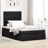 vidaXL Ottoman-Bett mit Matratzen & LEDs Schwarz 120x190 cm Samt 3314452 Bild 4