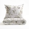 Zo! Home Flanell Bettwäsche 135x200 Hazel off-white Rehe Hirsch Enten Bäume Bild 5