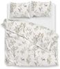 Zo! Home Flanell Bettwäsche 135x200 Hazel off-white Rehe Hirsch Enten Bäume Bild 2