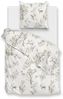 Zo! Home Flanell Bettwäsche 135x200 Hazel off-white Rehe Hirsch Enten Bäume Bild 1