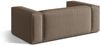 Micadoni Sofa Nuria 2-Sitzer Strukturierter Stoff Cappuccino Bild 3