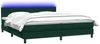 vidaXL Boxspringbett mit Matratze & LED Dunkelgrün 180x220 cm Samt 3317136 Bild 3