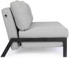 Schlafsofa Endyah mit Stoff-Bezug, 2-Sitzer, modernes Design, hellgrau, komfortabel gepolstert Bild 2