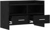 vidaXL TV-Schränk 71,5 x 33 x 47 cm Schwarze Eiche Holzwerkstoff 8011148 Bild 3