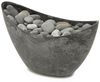 matches21 HOME & HOBBY Blumentopf Hohe Pflanzschale oval Vintage schwarz 20 x 12 cm wetterfest (1 St), Schiffchen Deko-Schale als Tischdeko Blumen-Schale Outdoor Garten-Deko Bild 4