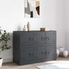 Sideboard, Kommode Anthrazit 99x39x73 cm Stahl Bild 3