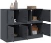Sideboard, Kommode Anthrazit 99x39x73 cm Stahl Bild 5