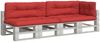 vidaXL Palettenkissen 5-tlg. Rot Stoff 3217137 Bild 3