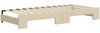 vidaXL Tagesbett Ausziehbar mit Matratzen Creme 90x200 cm Stoff 3196838 Bild 5