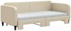 vidaXL Tagesbett Ausziehbar mit Matratzen Creme 90x200 cm Stoff 3196838 Bild 3