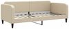 vidaXL Tagesbett Ausziehbar mit Matratzen Creme 90x200 cm Stoff 3196838 Bild 4