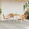 vidaXL Garten Essgruppe 5 pcs Massives Akazienholz und Edelstahl 3334806 Bild 4