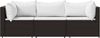 vidaXL 3-tlg. Garten-Lounge-Set mit Kissen Braun Poly Rattan 319750 Bild 3