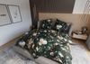 Mako Satin Bettwäsche Floral Romantic anthrazit Garnitur 200x220 + 2x 80x80 Bild 5