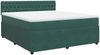 vidaXL Boxspringbett mit Matratze Dunkelgrün 180x200 cm Samt 3287815 Bild 2
