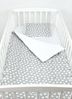 BabyLux 'Minky Herz' Krabbeldecke 75x100 cm mit Kissen, grau Bild 2