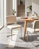 Esszimmerstuhl 2er Set IRWIN Bouclé Hellbeige Bild 3