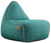 RETROit Cobana Outdoor Sitzsack Loungsessel mit Hocker – Sparset petrol melliert Bild 2