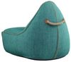 RETROit Cobana Outdoor Sitzsack Loungsessel mit Hocker – Sparset petrol melliert Bild 3
