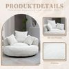 STILVORA Relaxsessel Indoor & Outdoor Sitzsack bean bag sofa mit hohen Rücken,Lazy Sofa (Lazy Sofa mit hohem Rücken und 3 Kissen – Ergonomischer Sitzsack für Erwachsene & Kinder, Chenille-Stoff, für Wohnzimmer, Büro & Schlafzimmer, Komfortabler Lounger... Bild 3
