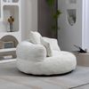 STILVORA Relaxsessel Indoor & Outdoor Sitzsack bean bag sofa mit hohen Rücken,Lazy Sofa (Lazy Sofa mit hohem Rücken und 3 Kissen – Ergonomischer Sitzsack für Erwachsene & Kinder, Chenille-Stoff, für Wohnzimmer, Büro & Schlafzimmer, Komfortabler Lounger... Bild 2