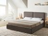 Bett mit Stauraum Chenillegewebe ARBOIS 180 x 200 cm Taupe Bild 3