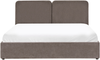 Bett mit Stauraum Chenillegewebe ARBOIS 180 x 200 cm Taupe Bild 5