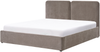 Bett mit Stauraum Chenillegewebe ARBOIS 180 x 200 cm Taupe Bild 4