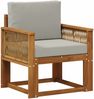 vidaXL Outdoor Mittelsofa Massivholz Akazie Natur 3438835 Bild 2