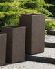 Blumentopf dunkelbraun quadratisch 40 x 40 x 81 cm GAZA Bild 3