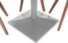 Bistrotisch massiv Akazie rund naturfarben 80 cm Säulengestell-eckig silber EMILIO 173844548 Bild 5