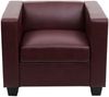 Sessel Loungesessel Lille ~ Kunstleder, rot-braun Bild 3