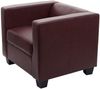 Sessel Loungesessel Lille ~ Kunstleder, rot-braun Bild 4