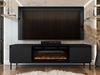 TV-Lowboard Ozmi 2K EF mit Kamin mit 2 Kleppen (Farbe: Schwarz) Bild 2