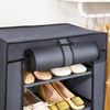 SONGMICS Schuhregal mit 7 Ebenen, 28 x 46 x 126 cm, Schuhschrank, Schuhaufbewahrung, mit staubdichtem Überzug, Schuh-Organizer, für High Heels, Sportschuhe, Metallgestell, grau RXJ024G02 Bild 2