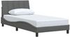 Einzelbettgestell Design für Erwachsene ohne Matratze Dunkelgrau 100x200 cm Stoff d4546e Bild 3