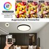 ZMH LED Deckenleuchte Flach Schwarz - 28W Dimmbar Deckenlampe Rund mit Fernbedienung 3000-6500K Ø30 CM Badezimmerlampe für Küche Esszimmer Flur Schlafzimmer Badezimmer Bild 4