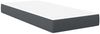 vidaXL Bettmatratze mit Matratze Grau 90 x 190 cm Stoff 42008262 Bild 2