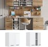 Hängeschrank R-Line Weiß Hochglanz 60 cm mit Türen Vicco Bild 2