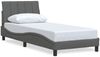 vidaXL Bettgestell ohne Matratze "Hanko" Dunkelgrau 80x200 cm Stoff 3310350 Bild 2
