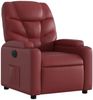 vidaXL Relaxsessel Elektrisch Weinrot Kunstleder 3204648 Bild 3