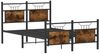 vidaXL Bettgestell ohne Matratze Räuchereiche 120x200 cm Holzwerkstoff 4106759 Bild 5