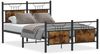 vidaXL Bettgestell ohne Matratze Räuchereiche 120x200 cm Holzwerkstoff 4106759 Bild 2