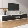 Fine Life Pro TV-Schrank TV-Schrank, Hochglanz-TV-Schrank, (mit farbwechselnder LED-Beleuchtung) farblich passend zu Schwarz und Weiß Bild 2