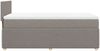 vidaXL Boxspringbett mit Matratze Taupe 90x200 cm Stoff 3287336 Bild 5