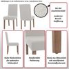 2er-Set Esszimmerstuhl Littau, Stuhl Küchenstuhl Hochlehner, Stoff/Textil Bouclé Holz ~ grau, naturfarbene Beine Bild 2